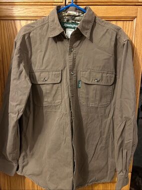 Remington Taupe Work Button-Up Shirt